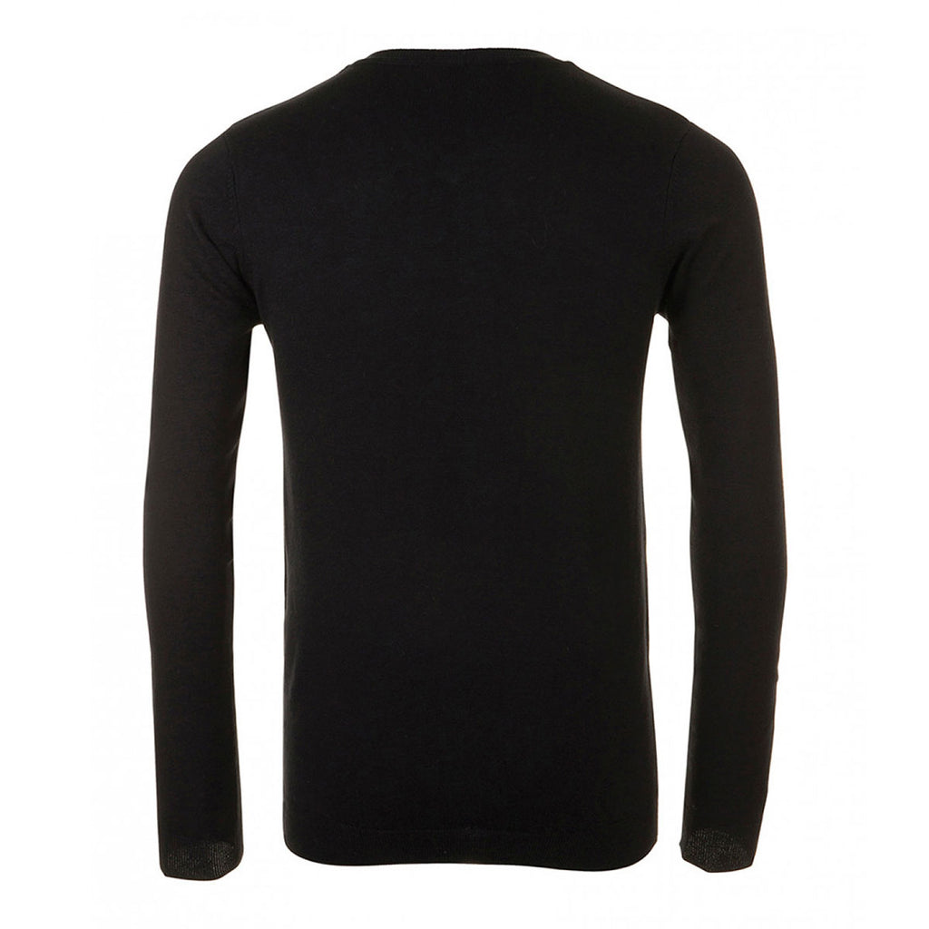 SOL'S Men's Black Glory V Neck Sweater