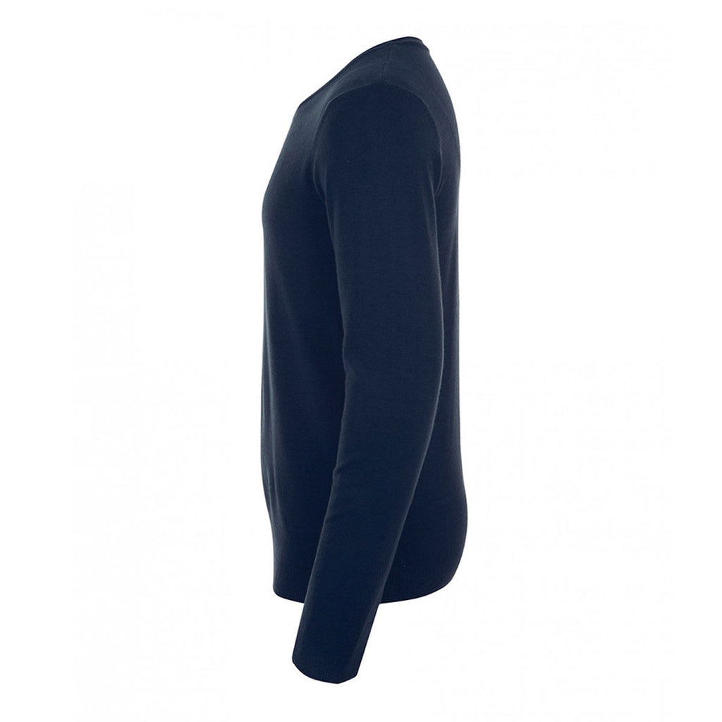 SOL'S Men's French Navy Glory V Neck Sweater