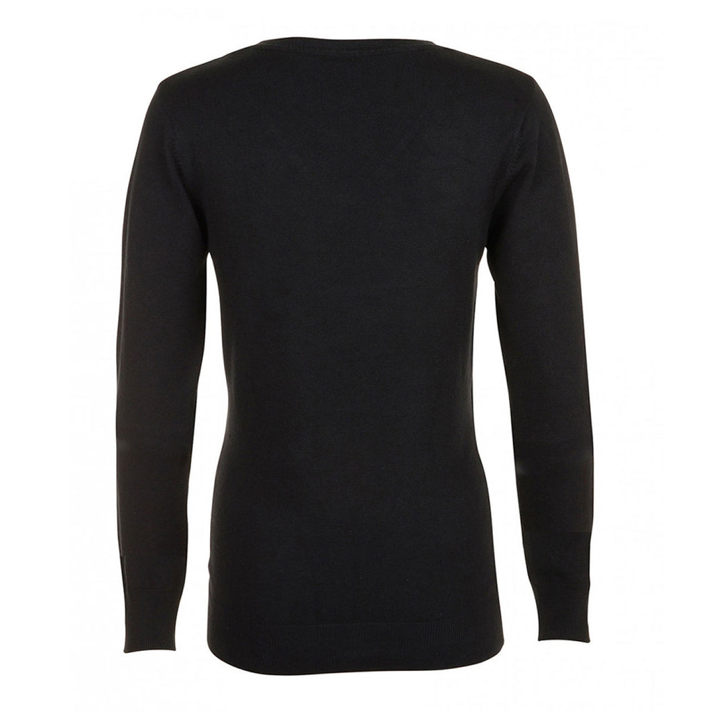 SOL'S Women's Black Glory V Neck Sweater