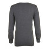 SOL'S Women's Charcoal Marl Glory V Neck Sweater