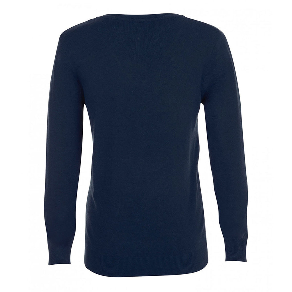SOL'S Women's French Navy Glory V Neck Sweater