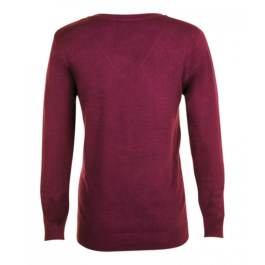 SOL'S Women's Oxblood Glory V Neck Sweater