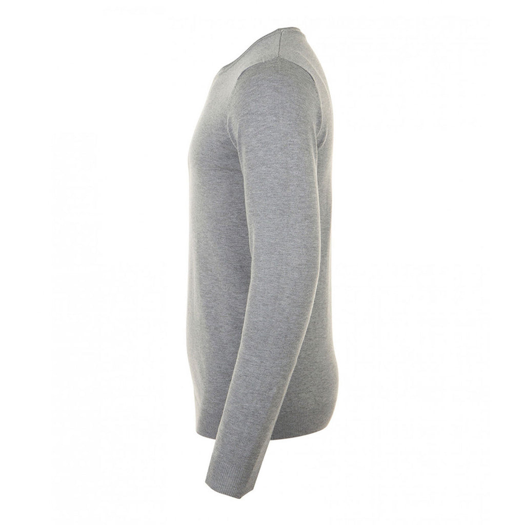 SOL'S Men's Grey Marl Ginger Crew Neck Sweater