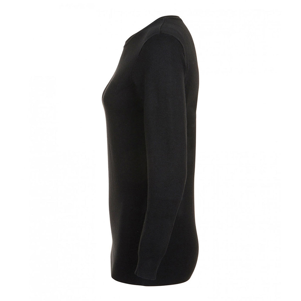 SOL'S Women's Black Ginger Crew Neck Sweater