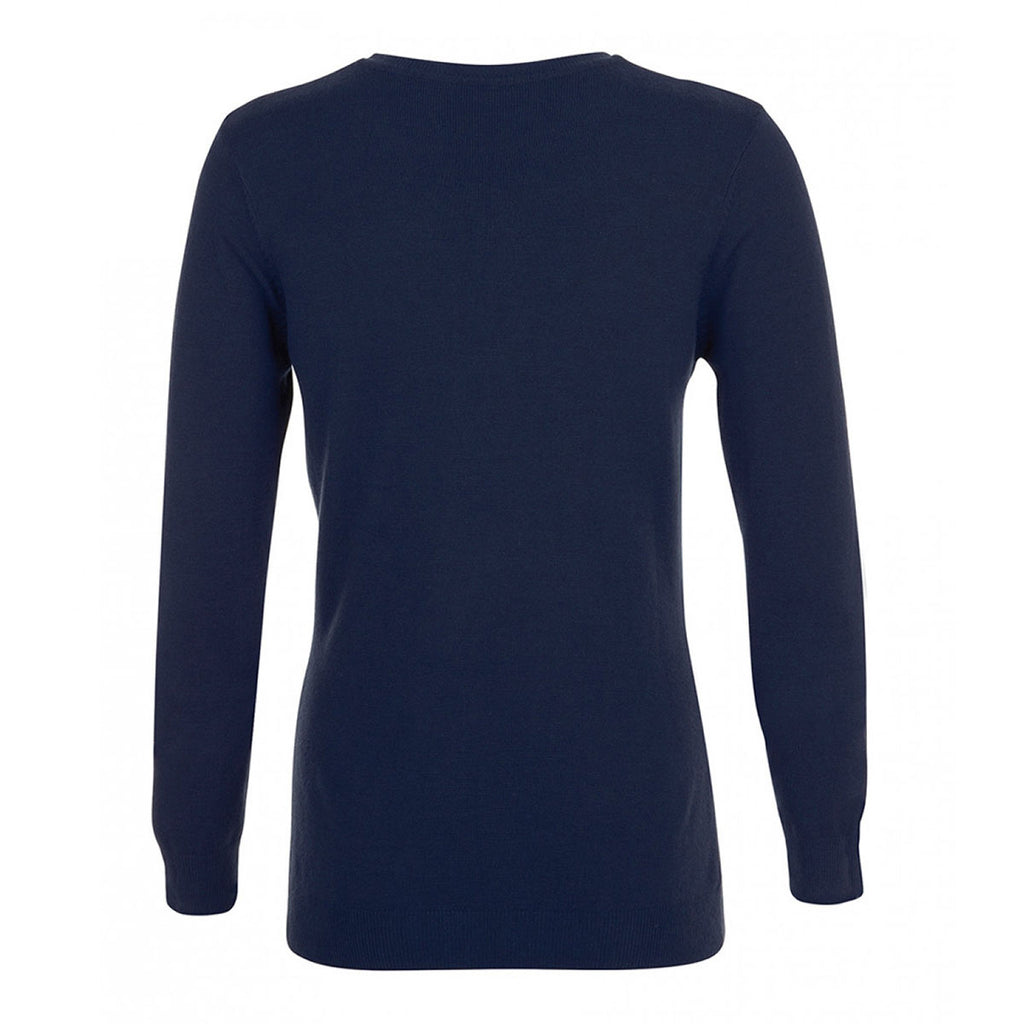 SOL'S Women's French Navy Ginger Crew Neck Sweater