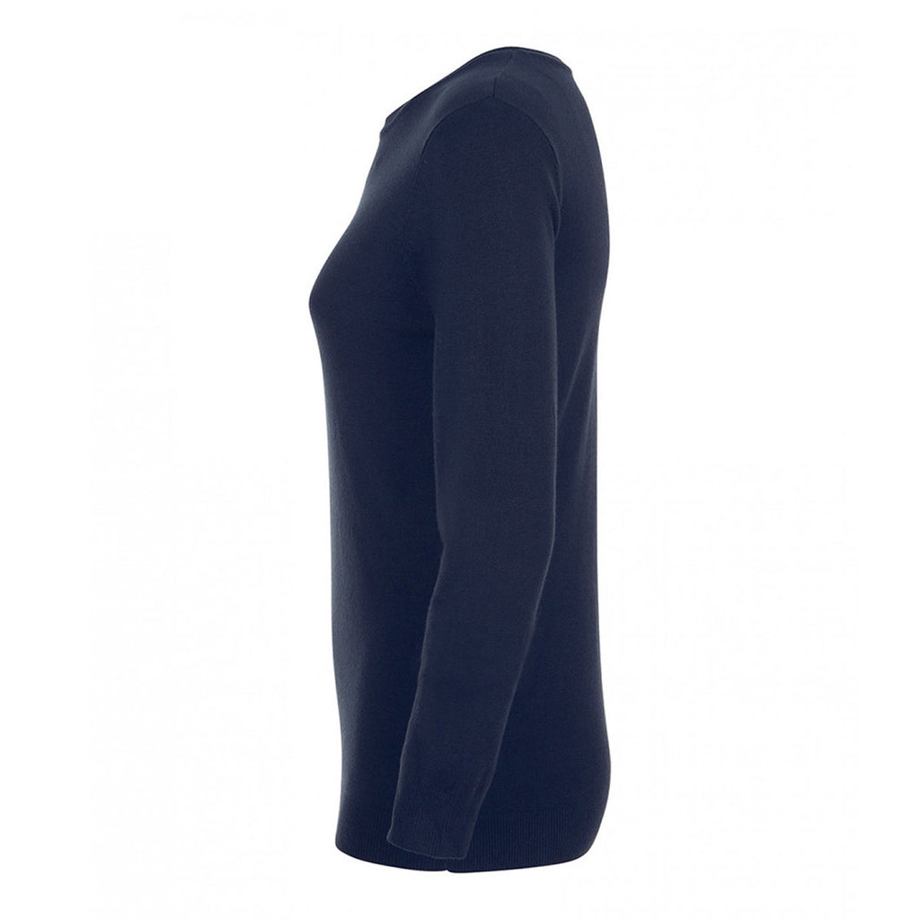 SOL'S Women's French Navy Ginger Crew Neck Sweater