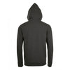 SOL'S Men's Charcoal Marl Stone Zip Hooded Sweatshirt