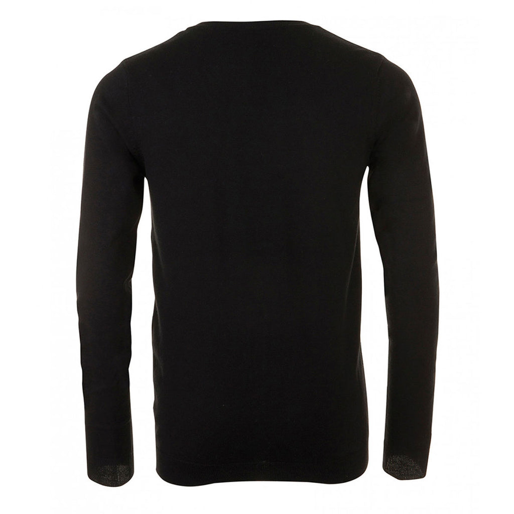 SOL'S Men's Black Griffith V Neck Cardigan