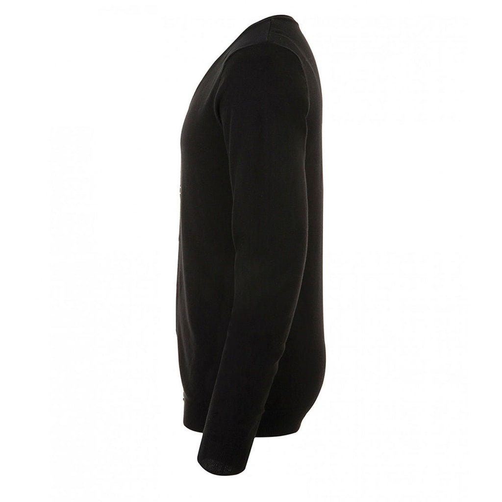SOL'S Men's Black Griffith V Neck Cardigan