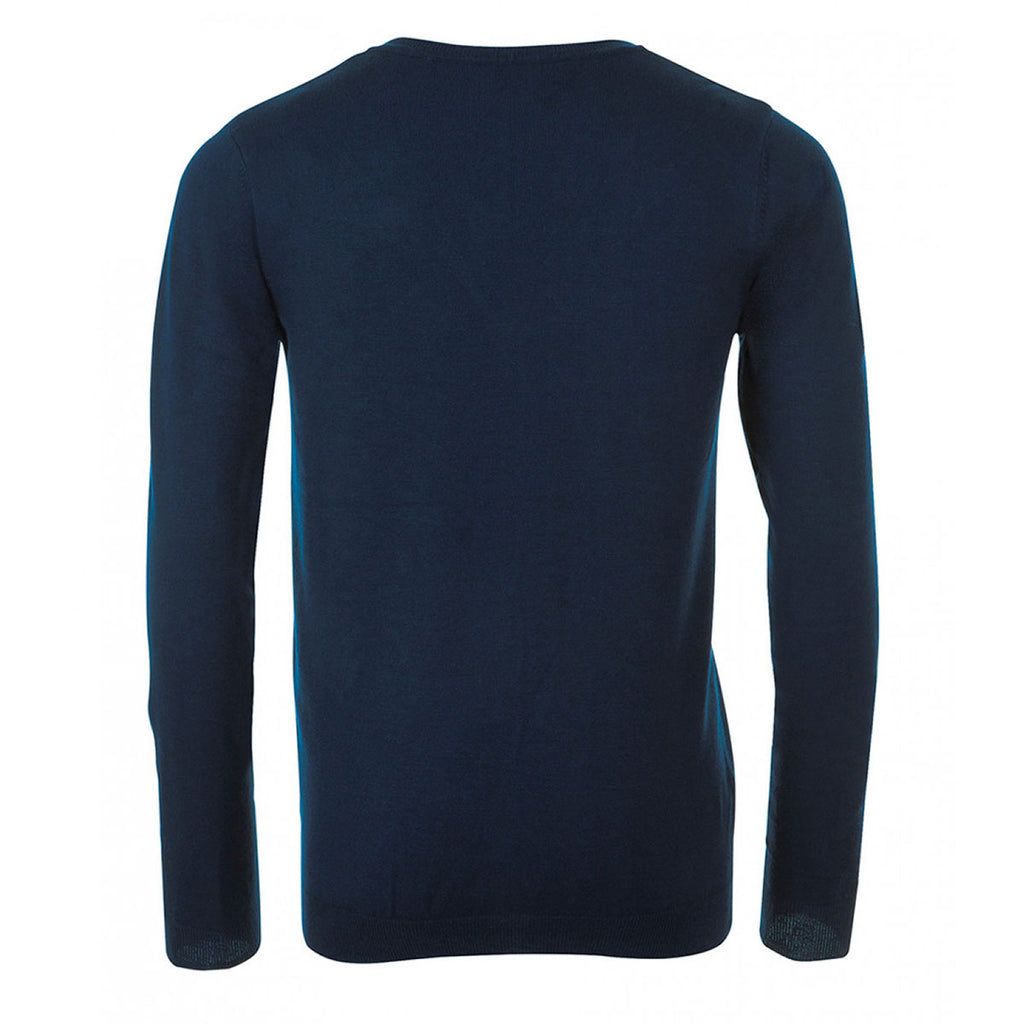 SOL'S Men's French Navy Griffith V Neck Cardigan