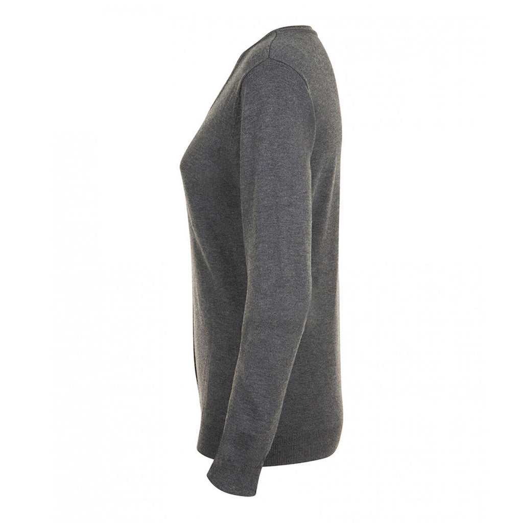 SOL'S Women's Charcoal Marl Griffin Round Neck Cardigan