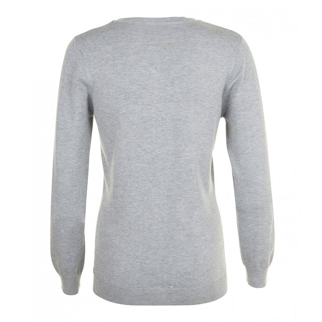 SOL'S Women's Grey Marl Griffin Round Neck Cardigan