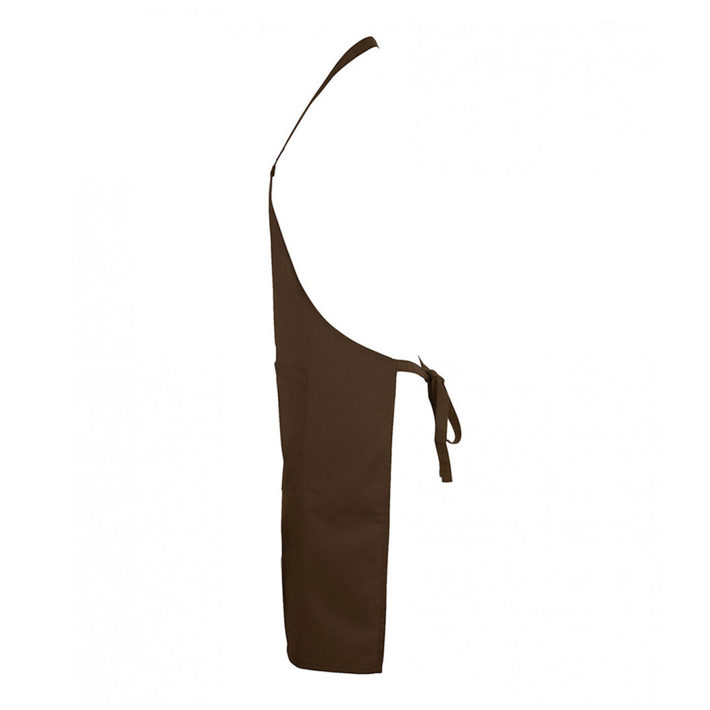 SOL'S Chocolate Gramercy Bib Apron