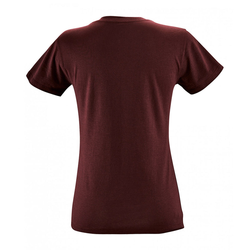 SOL'S Women's Burgundy Regent T-Shirt