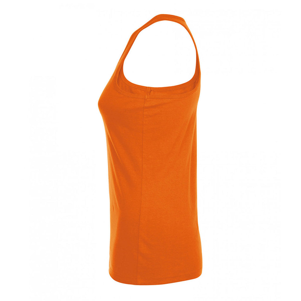 SOL'S Women's Orange Justin Vest