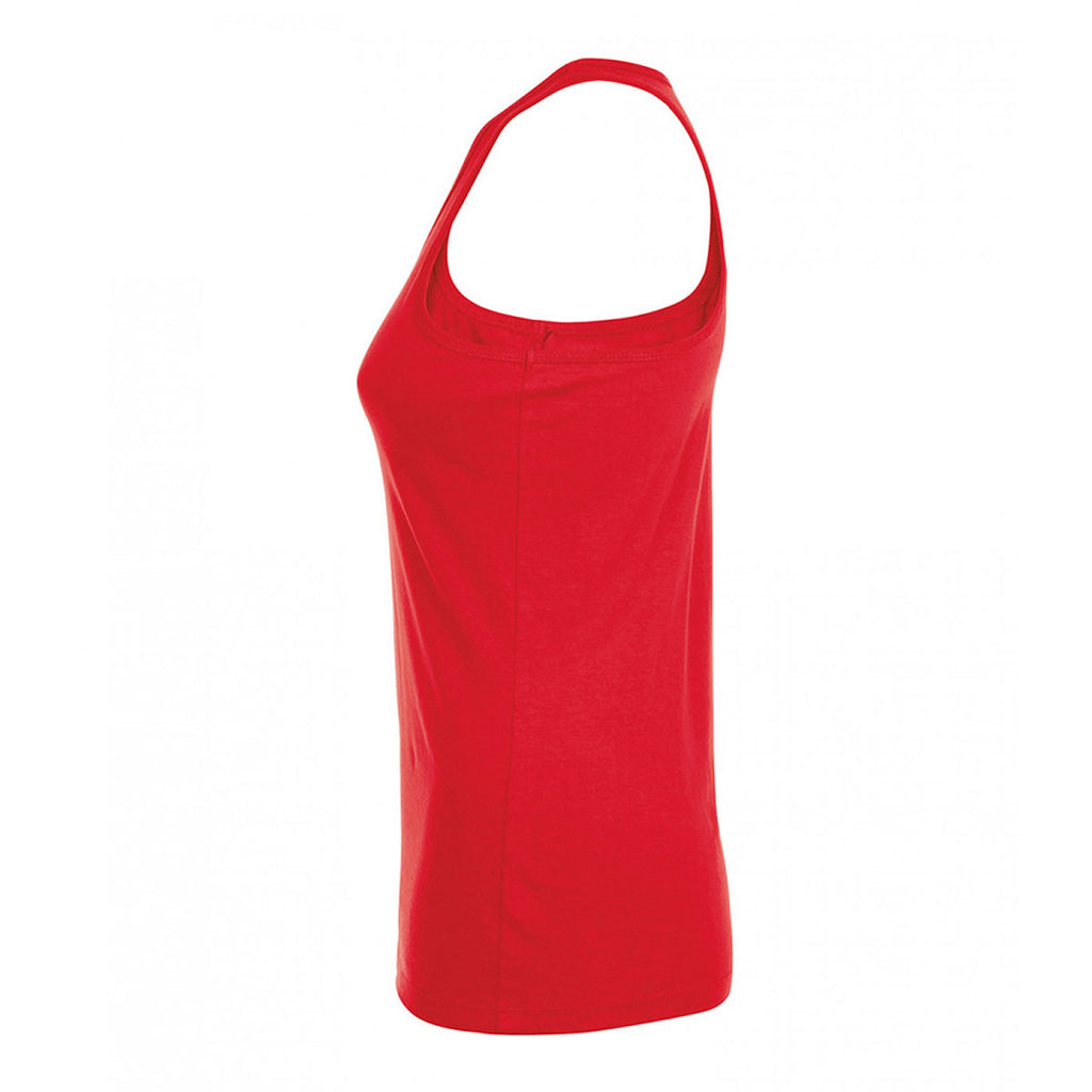 SOL'S Women's Red Justin Vest