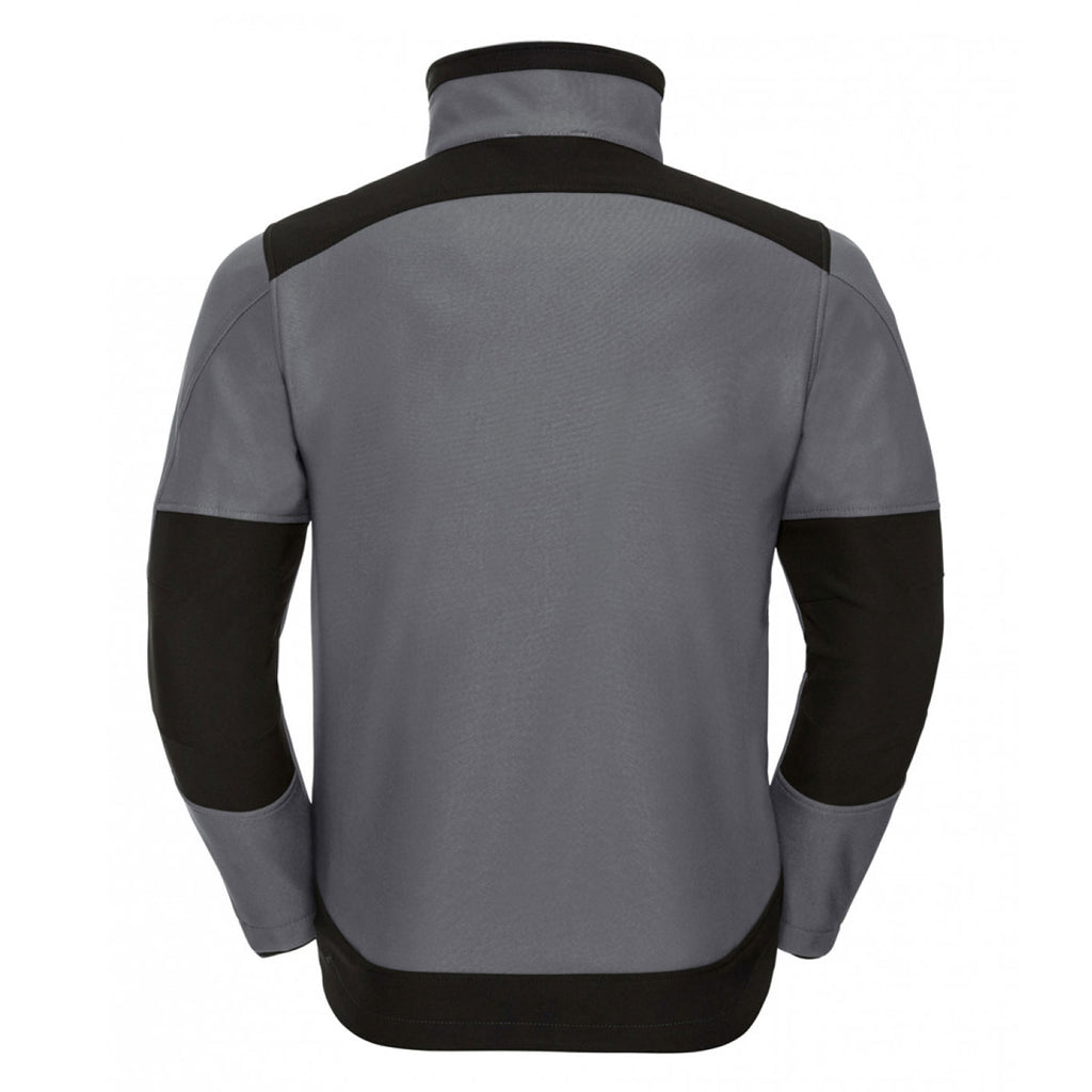 Russell Men's Convoy Grey Soft Shell Workwear Jacket