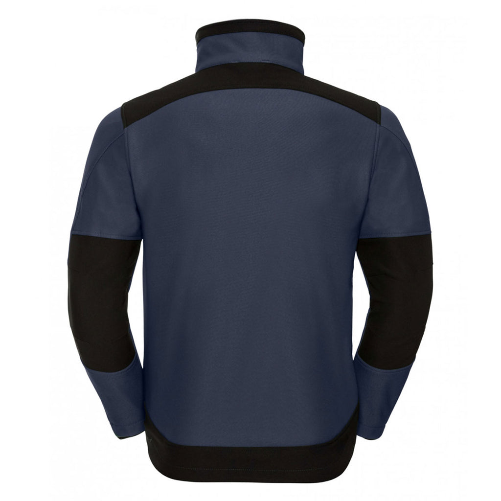 Russell Men's French Navy Soft Shell Workwear Jacket