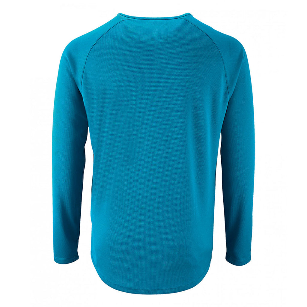 SOL'S Men's Aqua Sporty Long Sleeve Performance T-Shirt