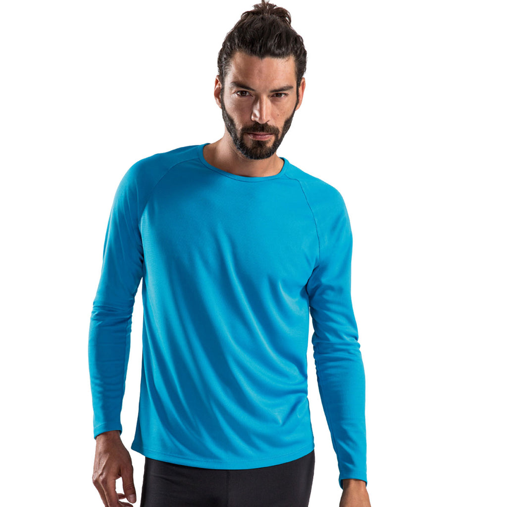 SOL'S Men's Aqua Sporty Long Sleeve Performance T-Shirt