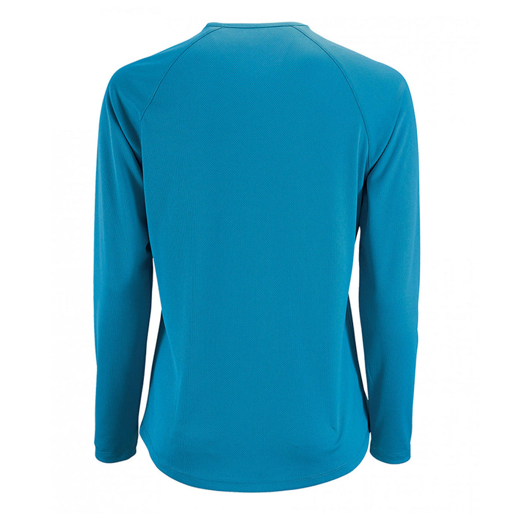 SOL'S Women's Aqua Sporty Long Sleeve Performance T-Shirt