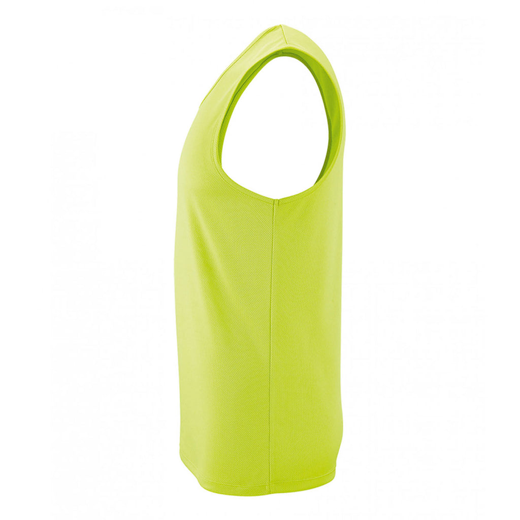 SOL'S Men's Apple Green Sporty Performance Tank Top