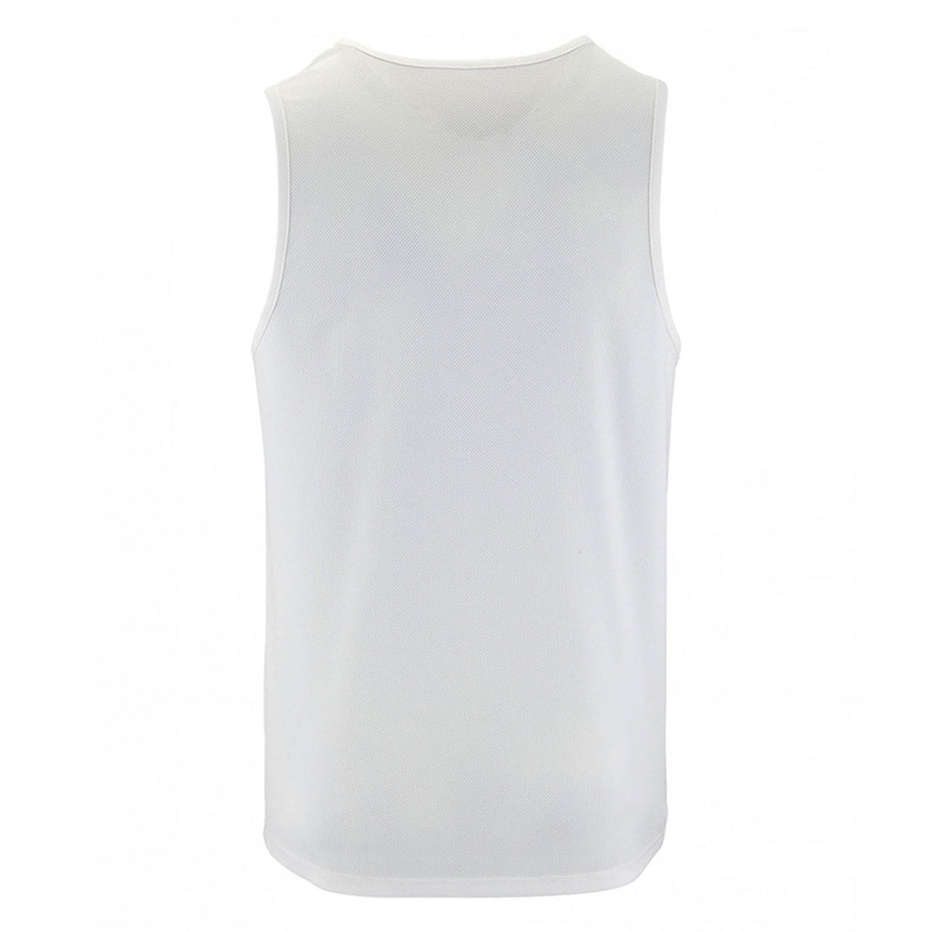 SOL'S Men's White Sporty Performance Tank Top