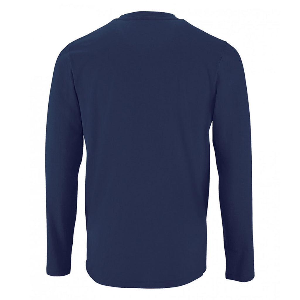 SOL'S Men's French Navy Imperial Long Sleeve T-Shirt