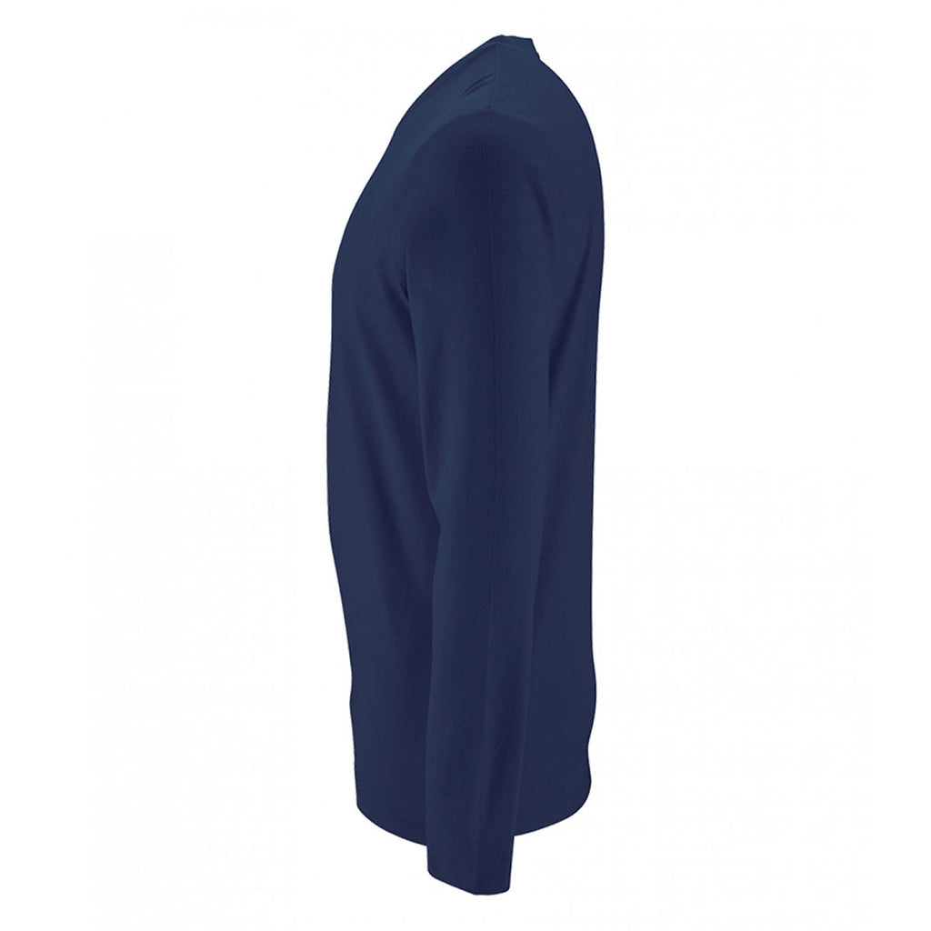 SOL'S Men's French Navy Imperial Long Sleeve T-Shirt