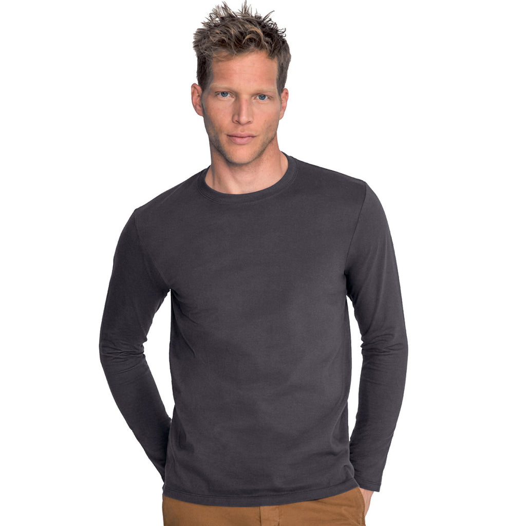 SOL'S Men's Mouse Grey Imperial Long Sleeve T-Shirt