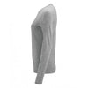 SOL'S Women's Grey Marl Imperial Long Sleeve T-Shirt