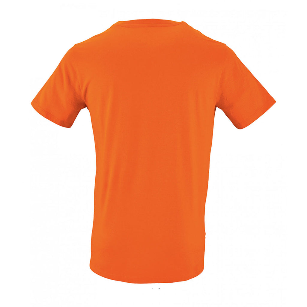 SOL'S Men's Orange Milo Organic T-Shirt