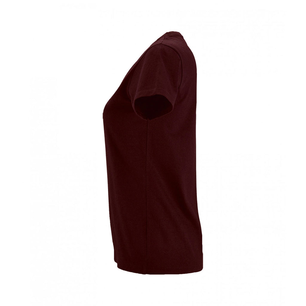 SOL'S Women's Oxblood Imperial Fit T-Shirt