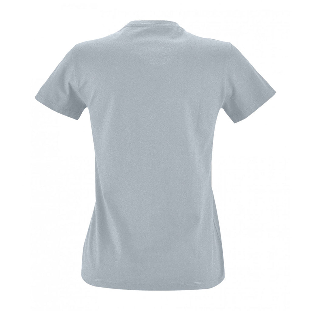 SOL'S Women's Pure Grey Imperial Fit T-Shirt