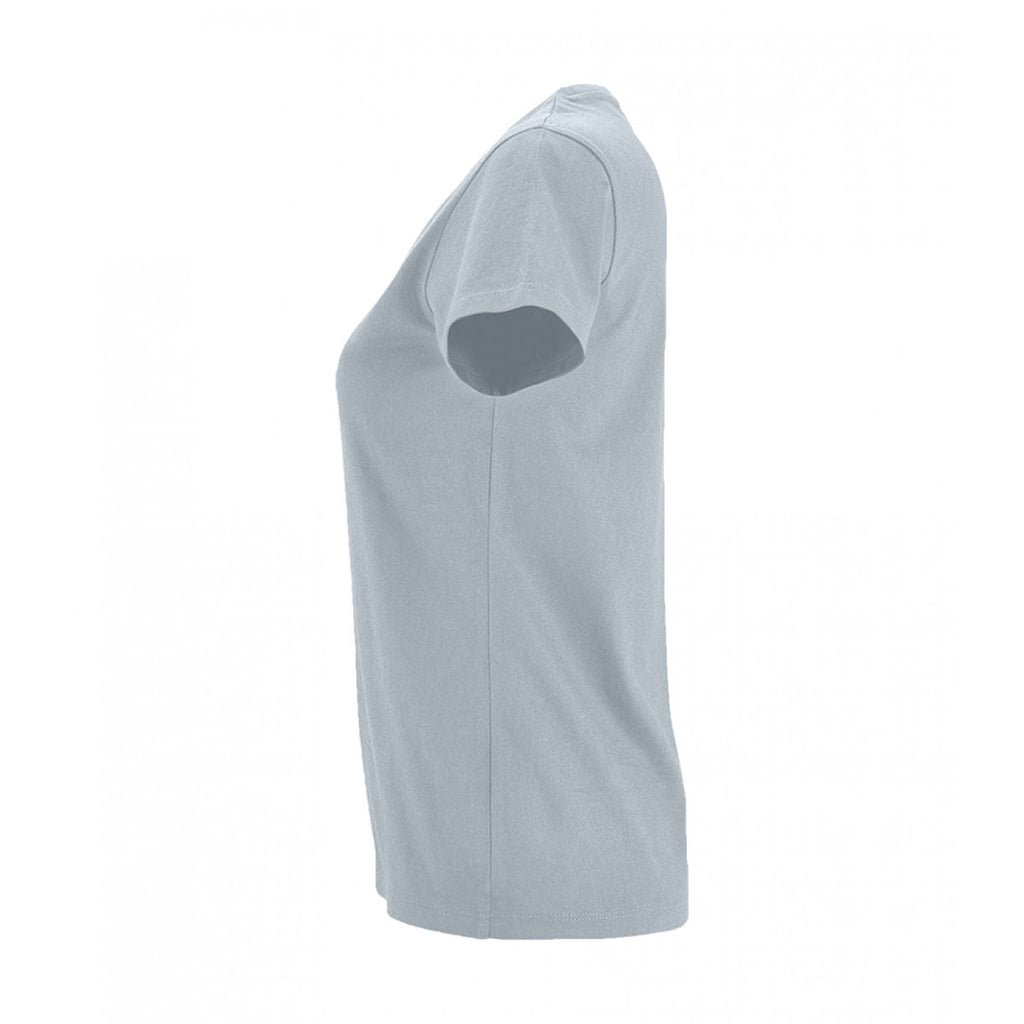 SOL'S Women's Pure Grey Imperial Fit T-Shirt