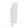 SOL'S Women's White Perfect Long Sleeve Pique Polo Shirt
