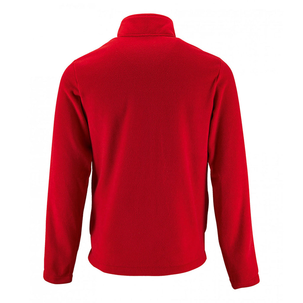 SOL'S Men's Red Norman Fleece Jacket
