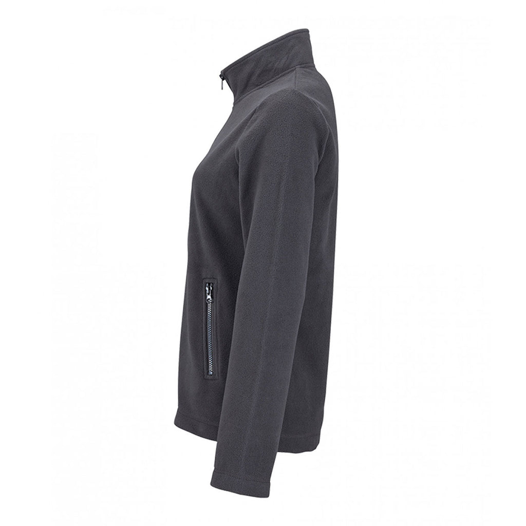 SOL'S Women's Charcoal Norman Fleece Jacket