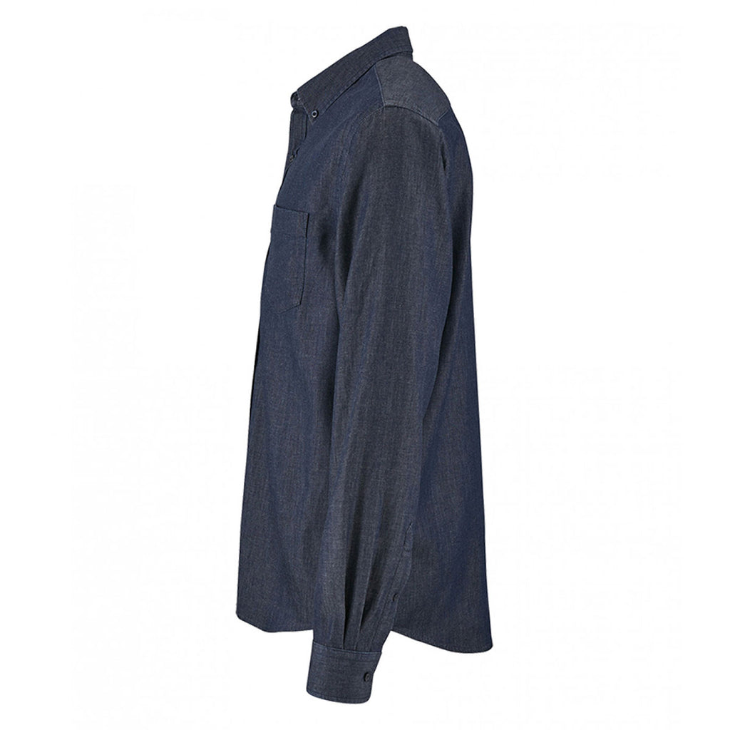 SOL'S Men's Denim Brut Barry Long Sleeve Denim Shirt