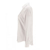 SOL'S Women's White Brody Herringbone Long Sleeve Shirt