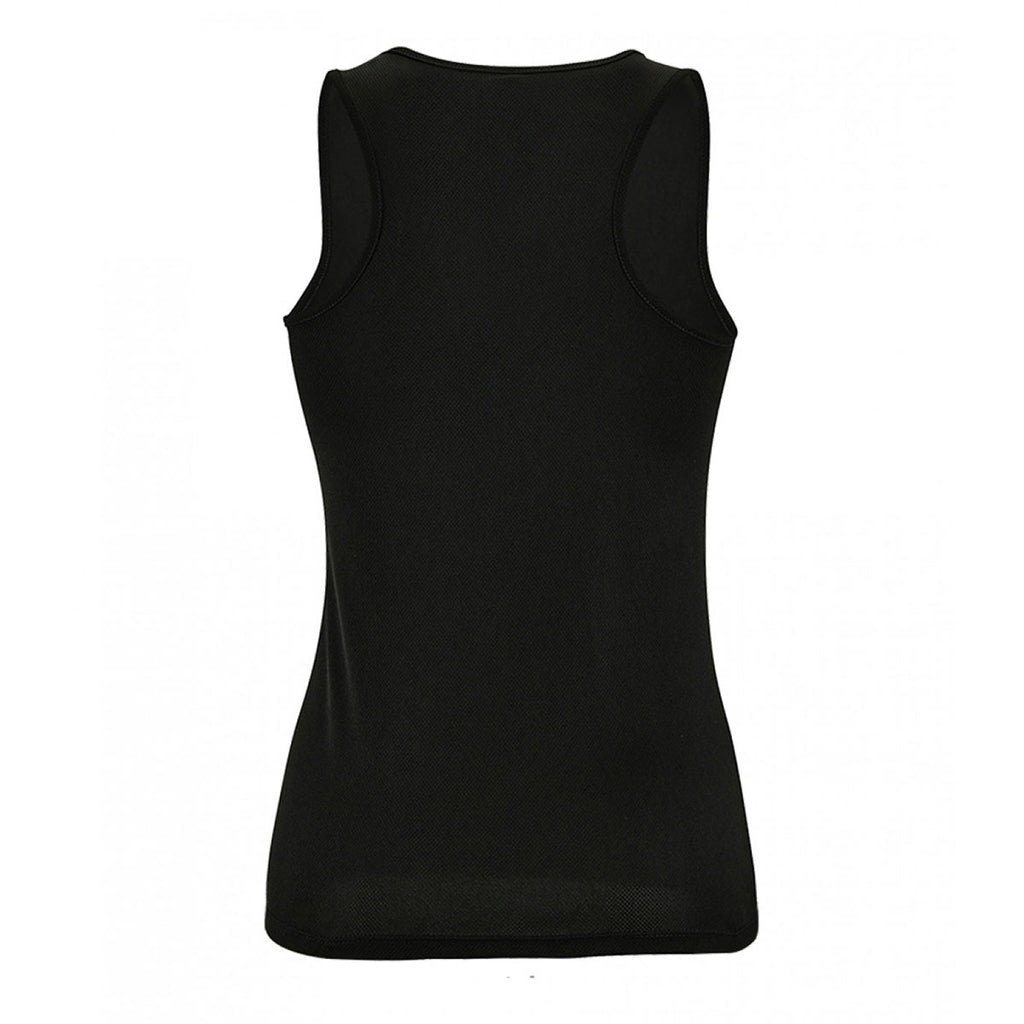 SOL'S Women's Black Sporty Performance Tank Top