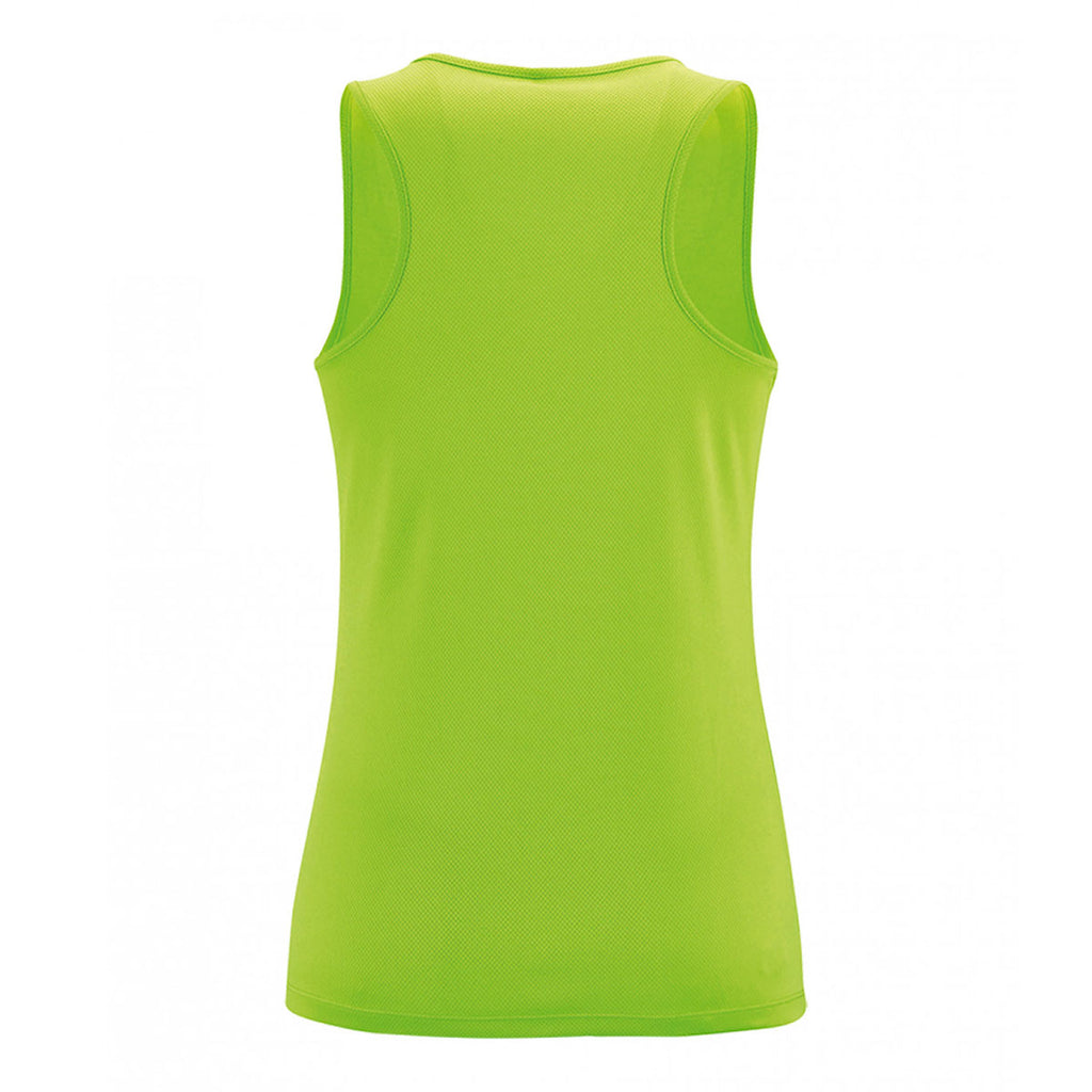 SOL'S Women's Neon Green Sporty Performance Tank Top