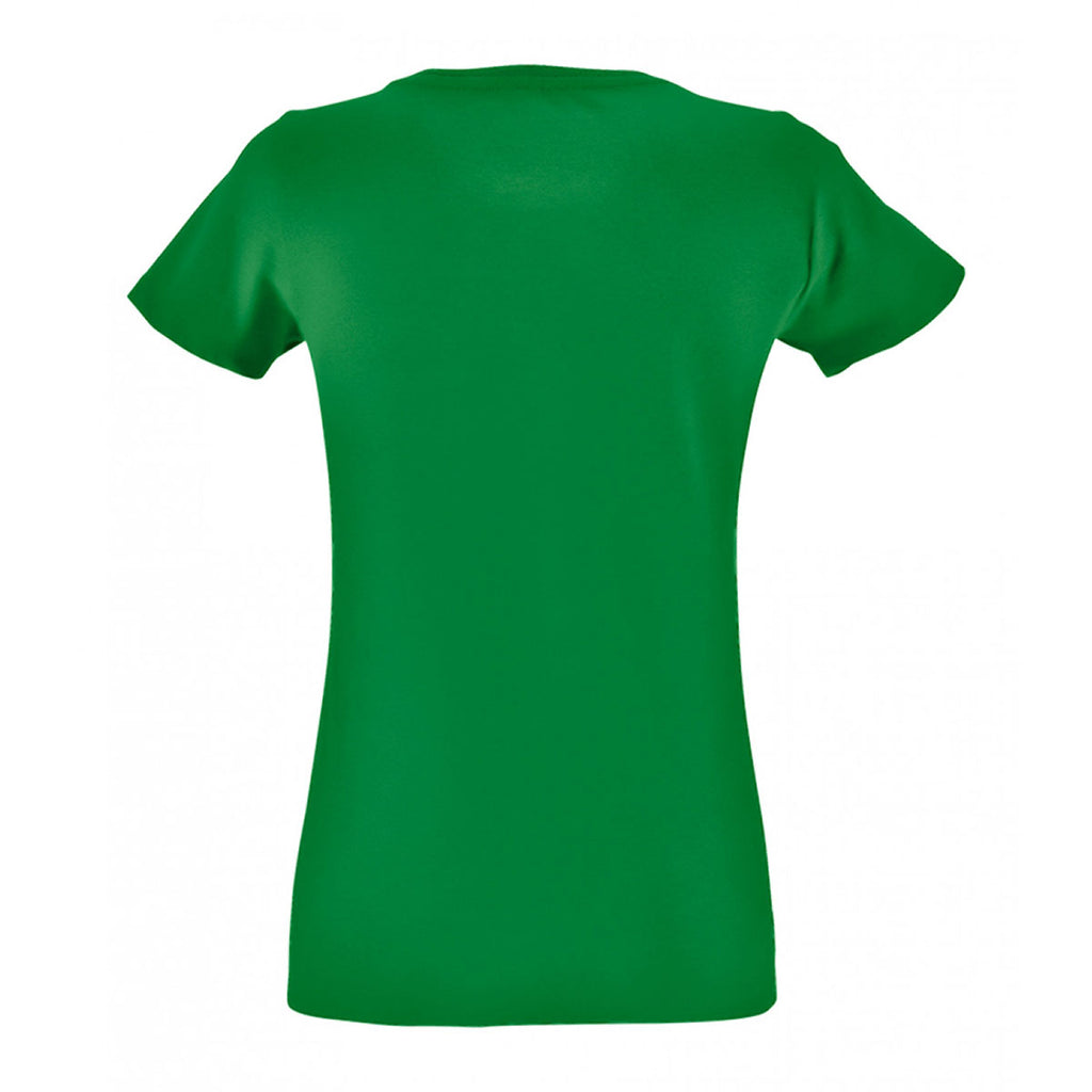 SOL'S Women's Kelly Green Regent Fit T-Shirt