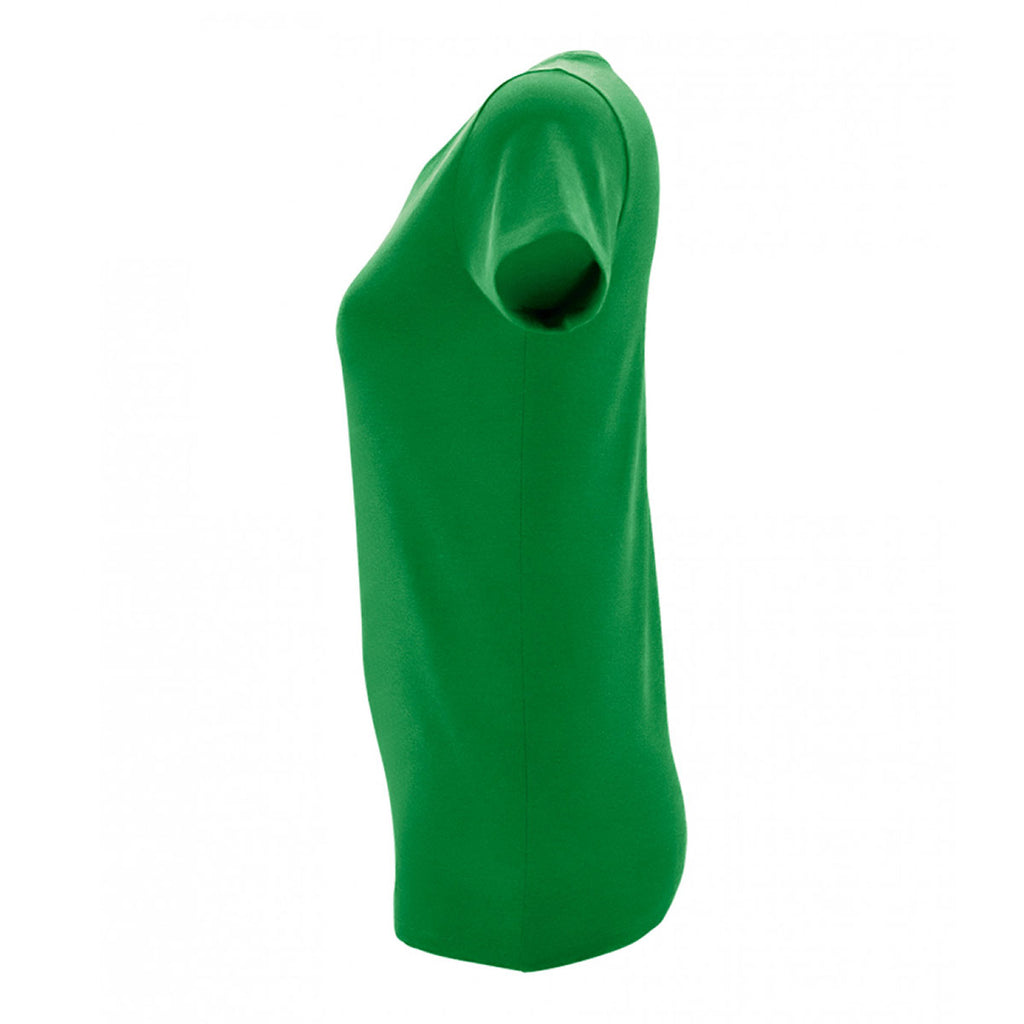 SOL'S Women's Kelly Green Regent Fit T-Shirt