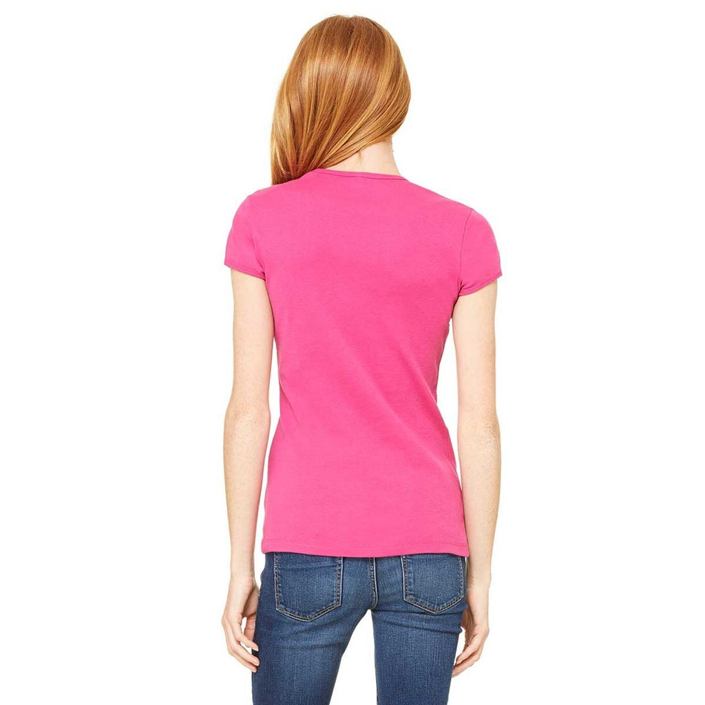 Bella + Canvas Women's Berry Stretch Rib Short-Sleeve T-Shirt