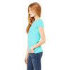 Bella + Canvas Women's Teal Stretch Rib Short-Sleeve T-Shirt