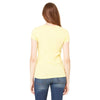 Bella + Canvas Women's Yellow Stretch Rib Short-Sleeve T-Shirt