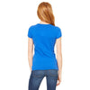 Bella + Canvas Women's True Royal Stretch Rib Short-Sleeve V-Neck T-Shirt