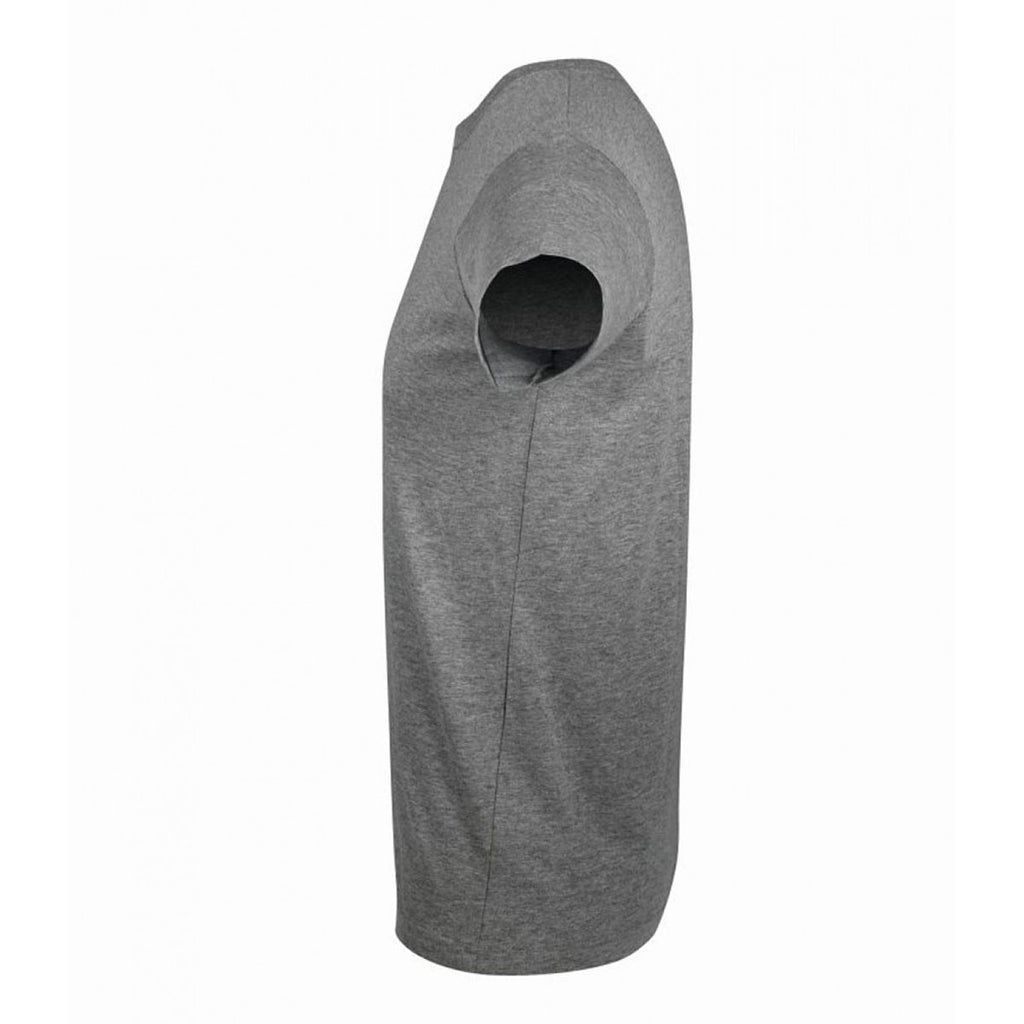 SOL'S Men's Grey Marl Regent Fit T-Shirt