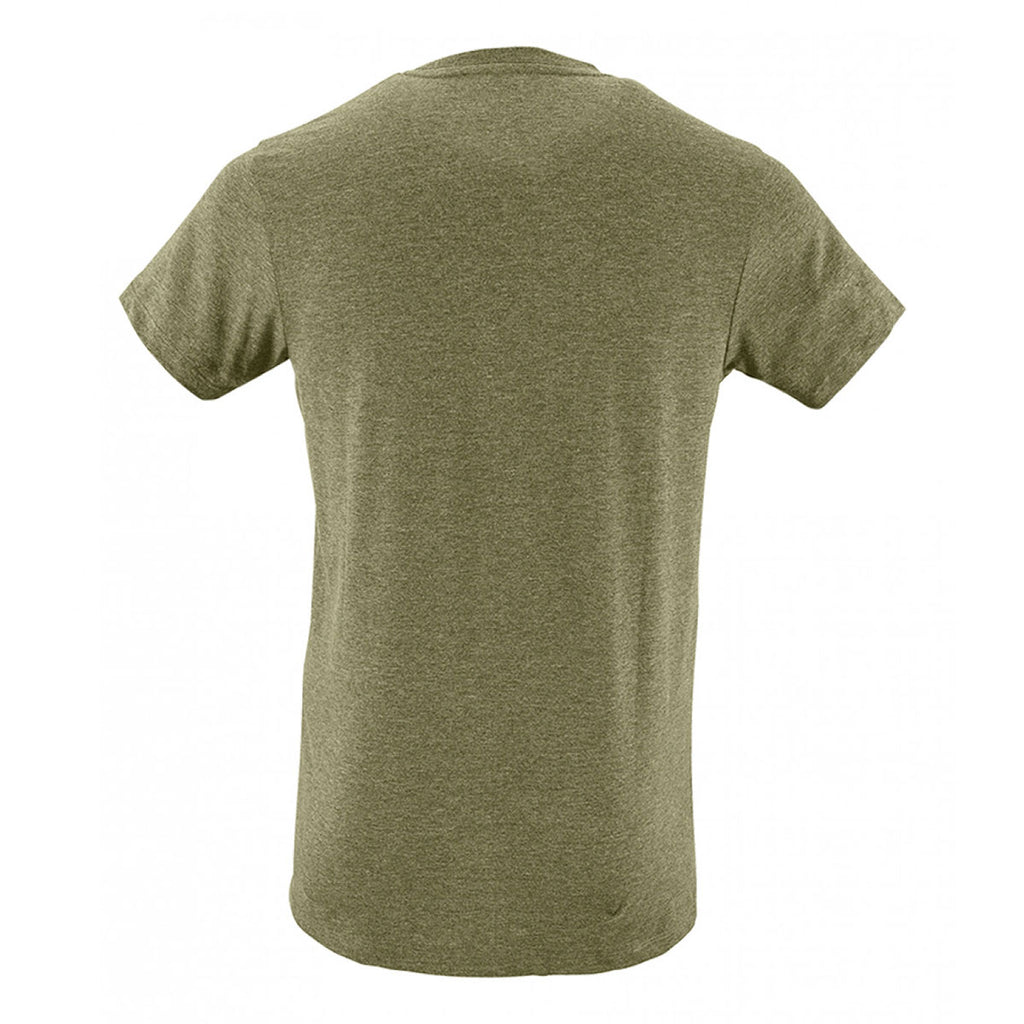 SOL'S Men's Heather Khaki Regent Fit T-Shirt
